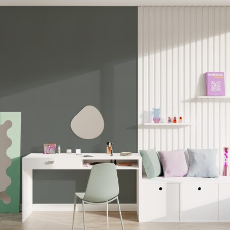 Papier peint intissé OPAL coloris gris manet