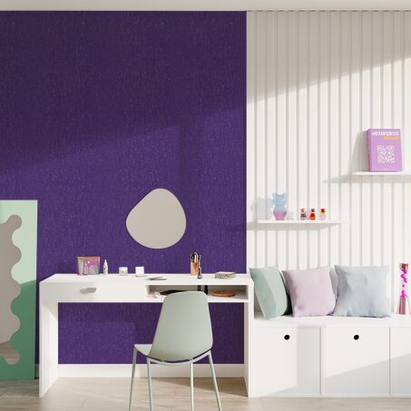 Papier peint intissé NOUKA coloris améthyste