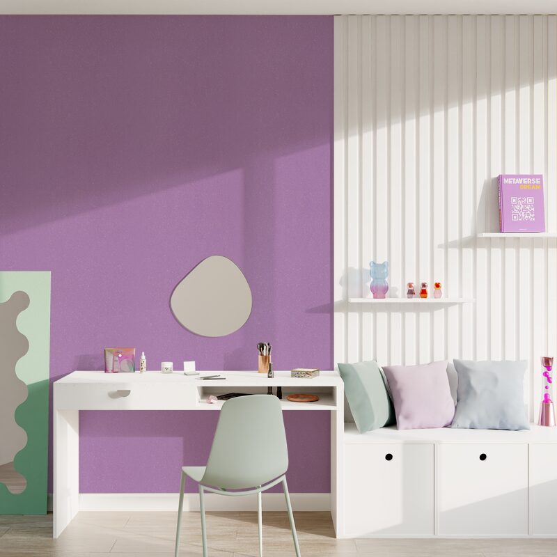 Papier peint intissé IMPRESSION coloris lilas