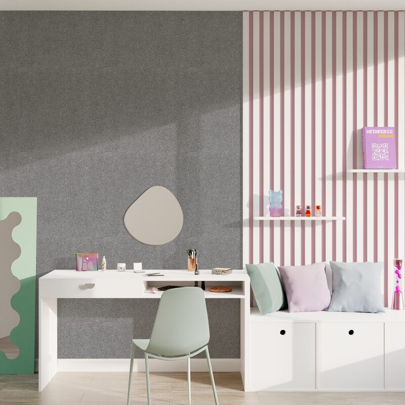 Papier peint intissé TRESOR coloris argent