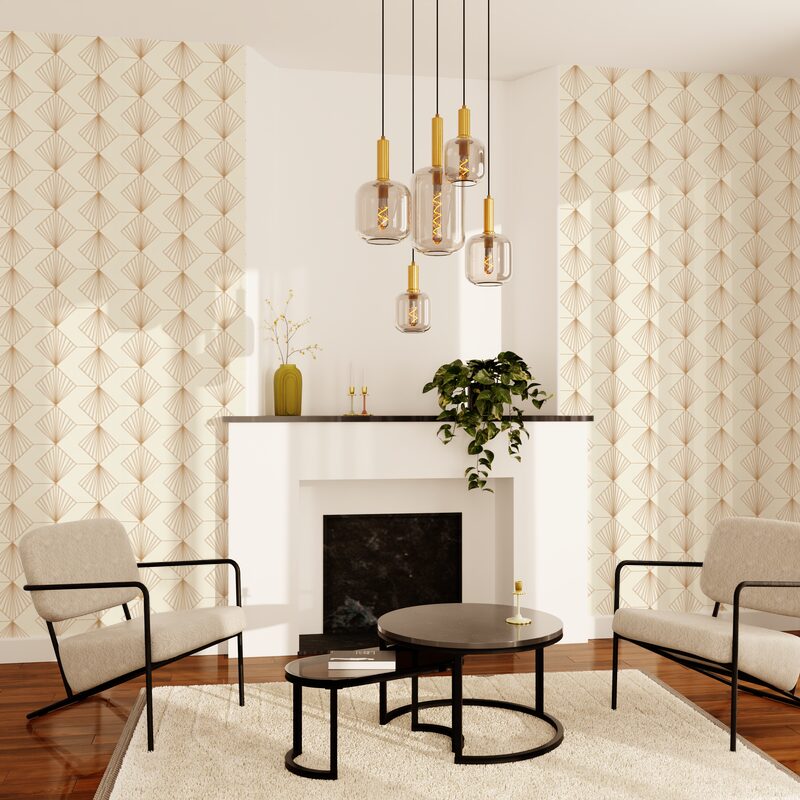 Papier peint intissé GATSBY coloris blanc