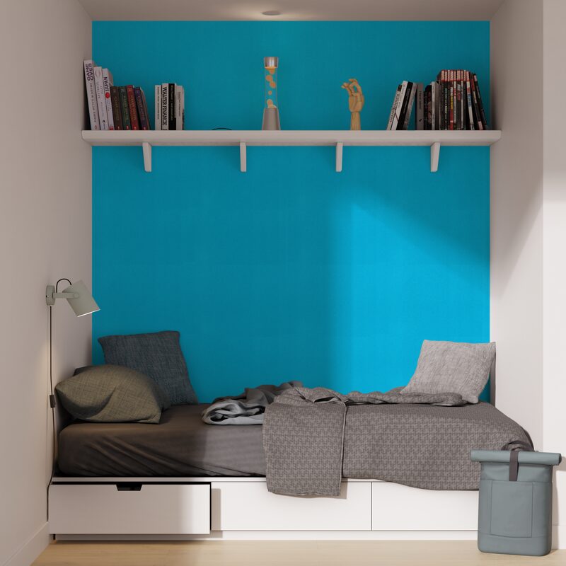 Papier peint intissé NEW INFINITY coloris bleu ciel