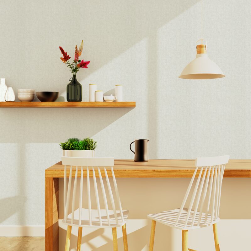 Papier peint intissé SOLENE coloris écru
