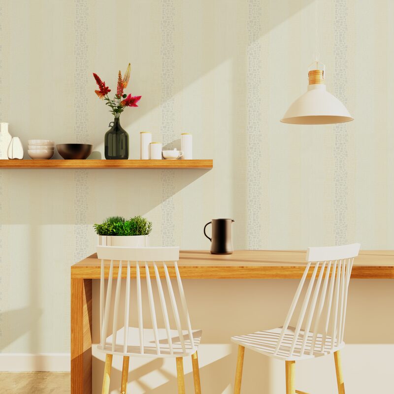 Papier peint vinyle STONE LIGHT coloris écru