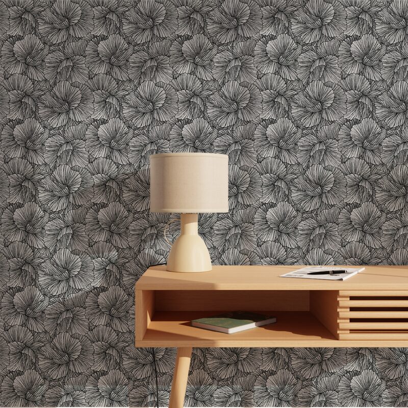 Papier peint intissé AMELIA coloris noir