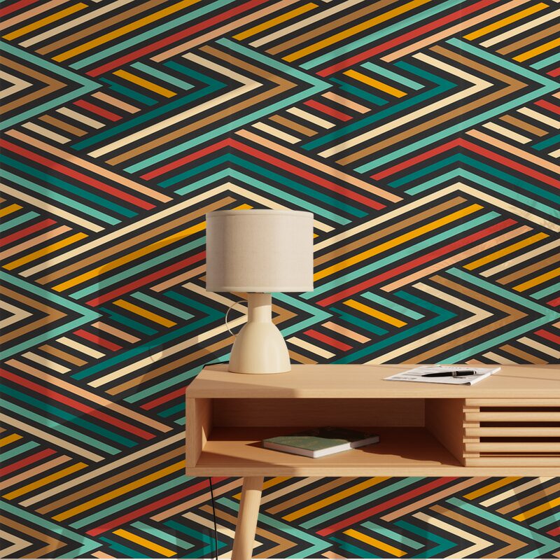 Papier peint intissé KAORI coloris multicolore