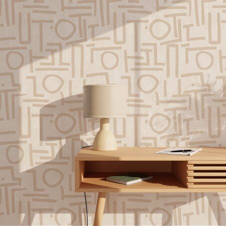 Papier peint intissé NAMIB coloris sable beige
