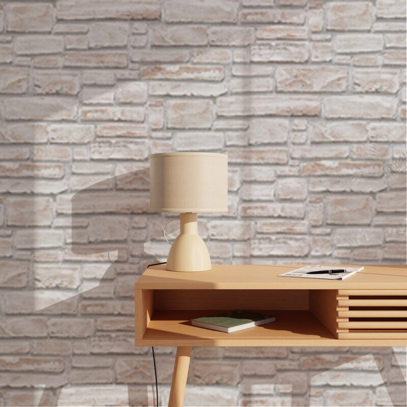 Papier peint vinyle FIGUERAS coloris sable beige