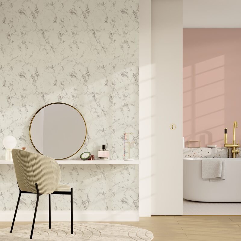 Papier peint intissé ARLY BY SOPHIE FERJANI coloris Gris clair