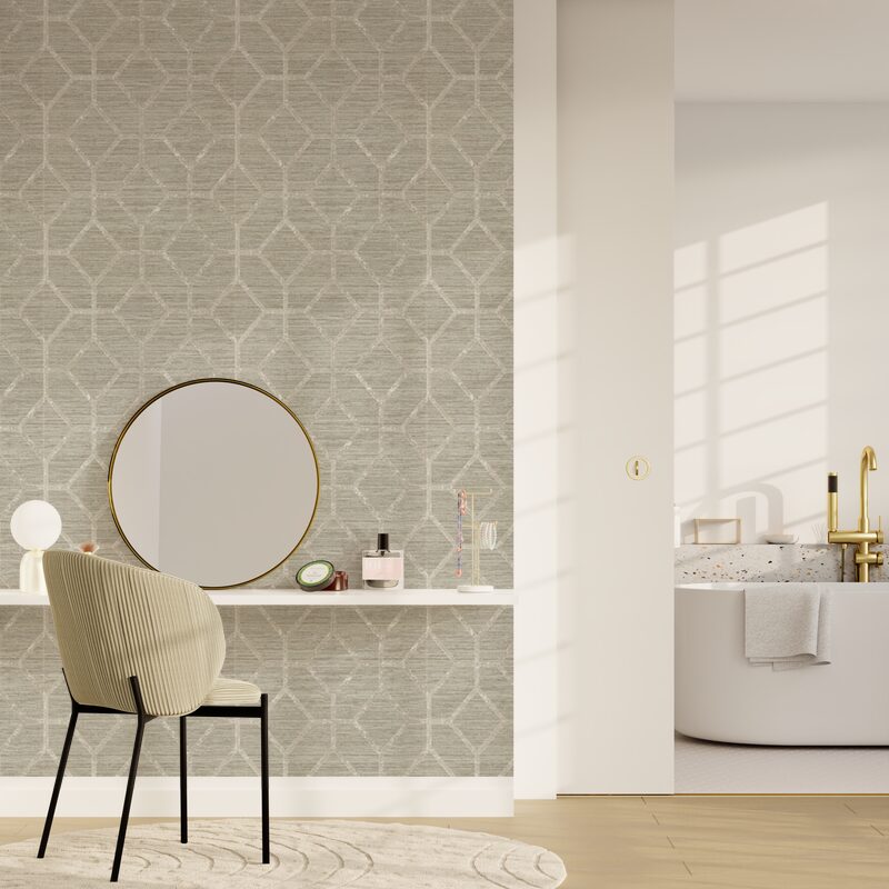 Papier peint intissé KHAN DESIGN coloris lin