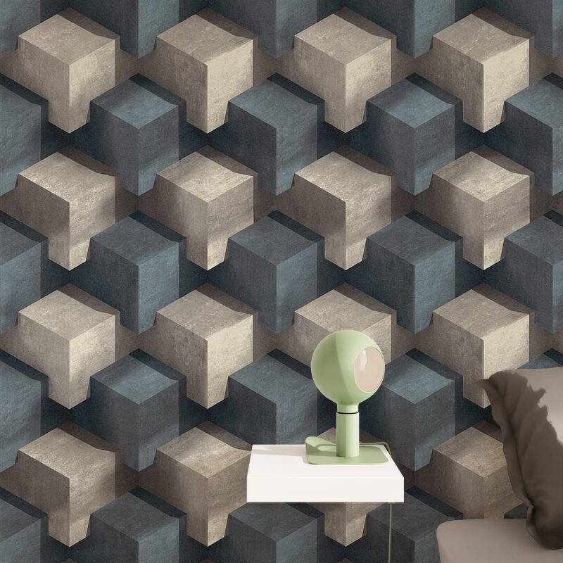 Papier peint intissé STONE CRAFT coloris gris béton