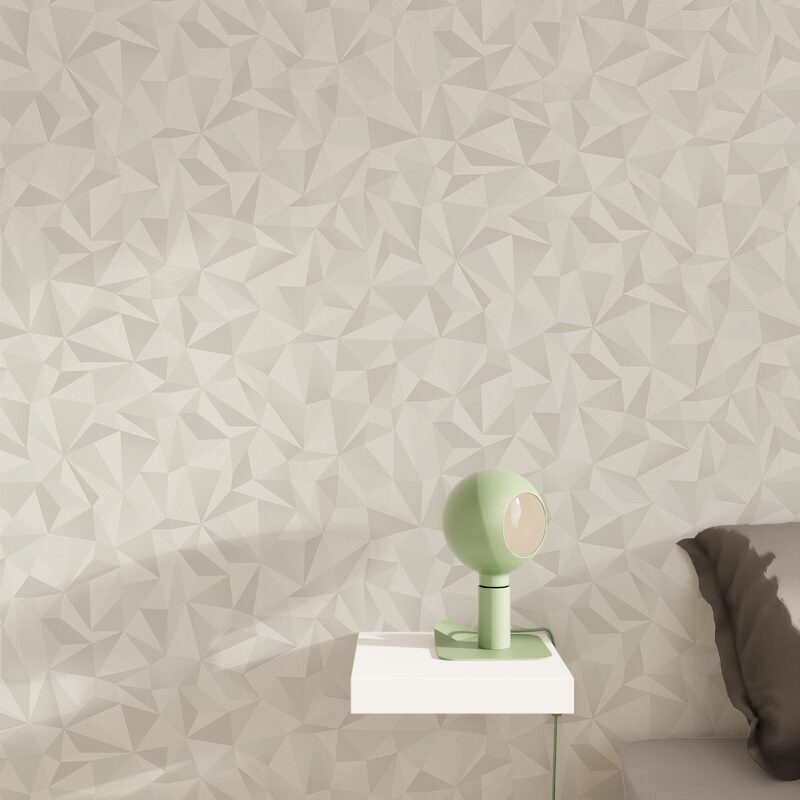 Papier peint intissé CHRYSALIS coloris gris perle