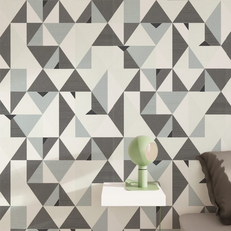 Papier peint intissé NEOS coloris gris moyen