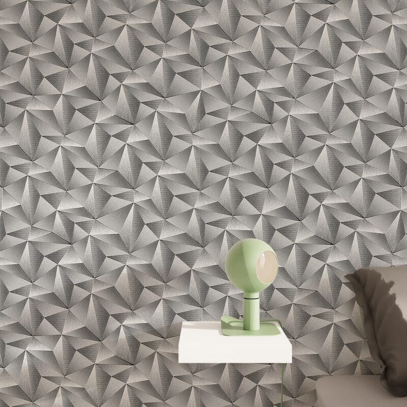 Papier peint intissé ZENITH coloris argent