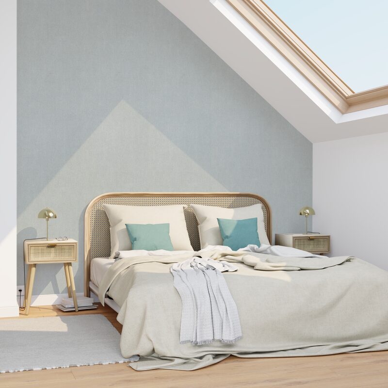 Papier peint intissé MELINE coloris gris perle