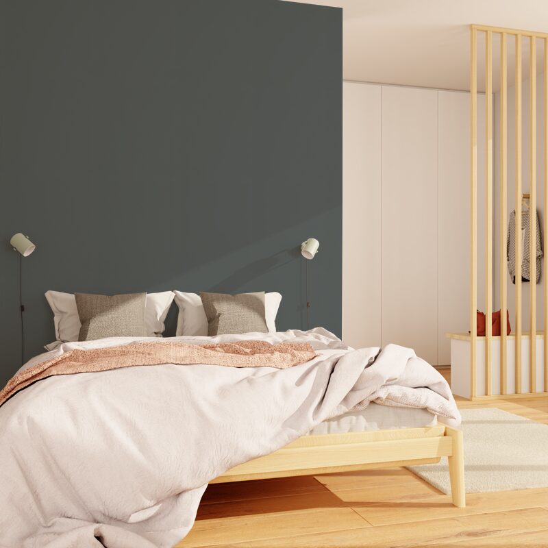 Papier peint intissé OPAL coloris gris anthracite