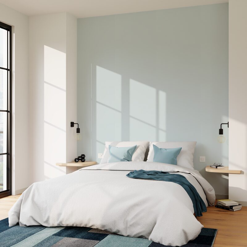 Papier peint intissé EASY coloris bleu ciel