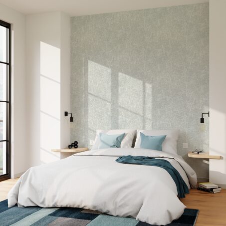 Papier peint intissé ARION coloris gris argenté