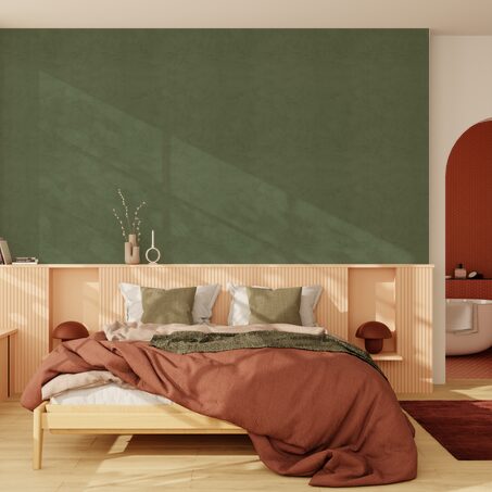 Papier peint intissé RAVENNE coloris vert bronze