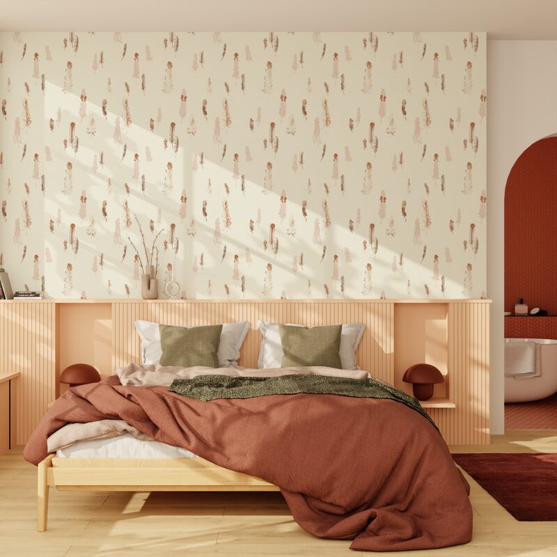 Papier peint intissé AWAKE coloris sable beige
