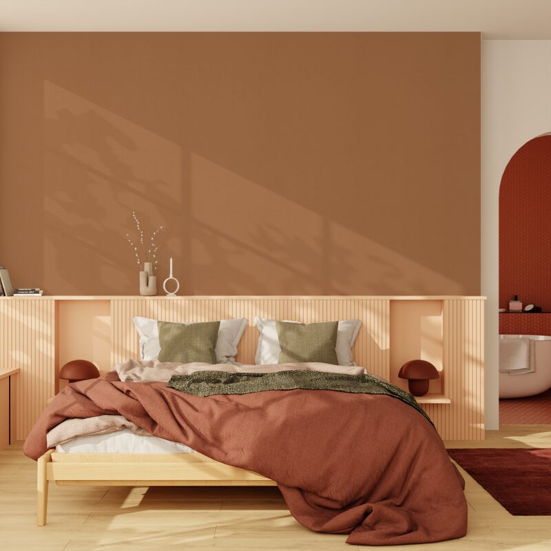 Papier peint intissé PALAZZO coloris cuivre