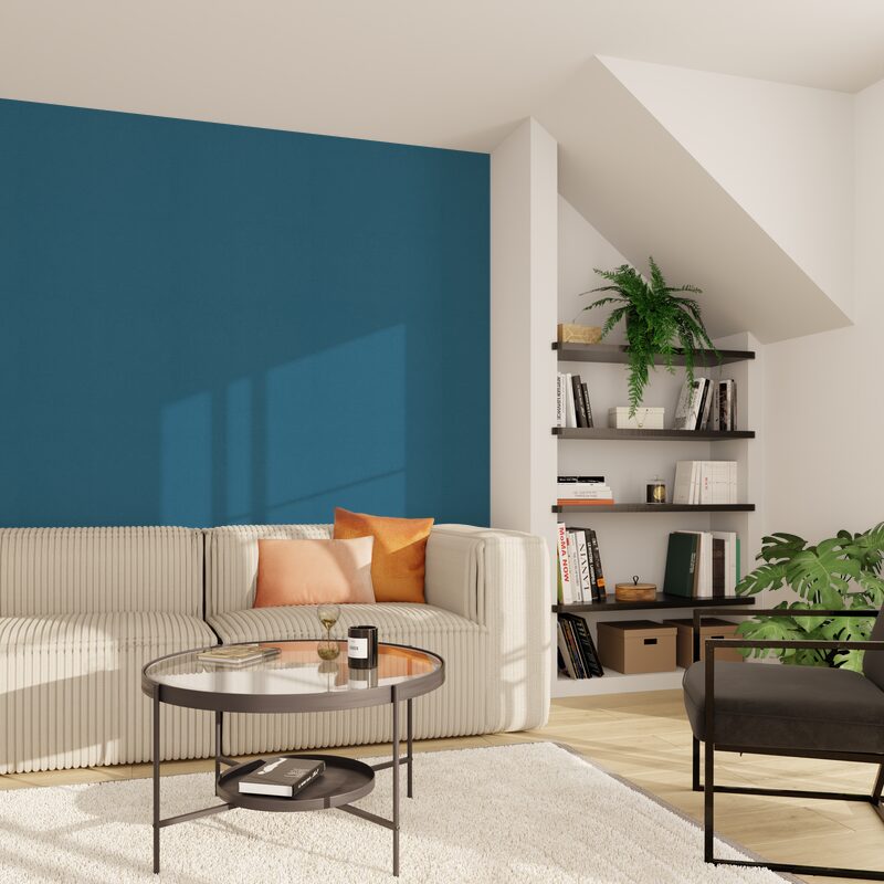 Papier peint intissé PALAZZO coloris bleu marine