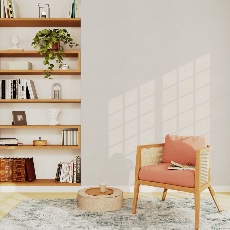 Papier peint intissé FLORENTINE coloris écru