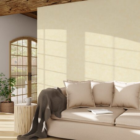 Papier peint intissé RAVENNE coloris abricot clair