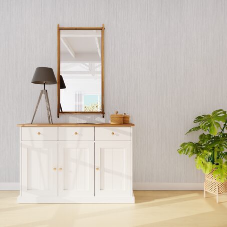 Papier peint intissé MARIANNE coloris gris perle