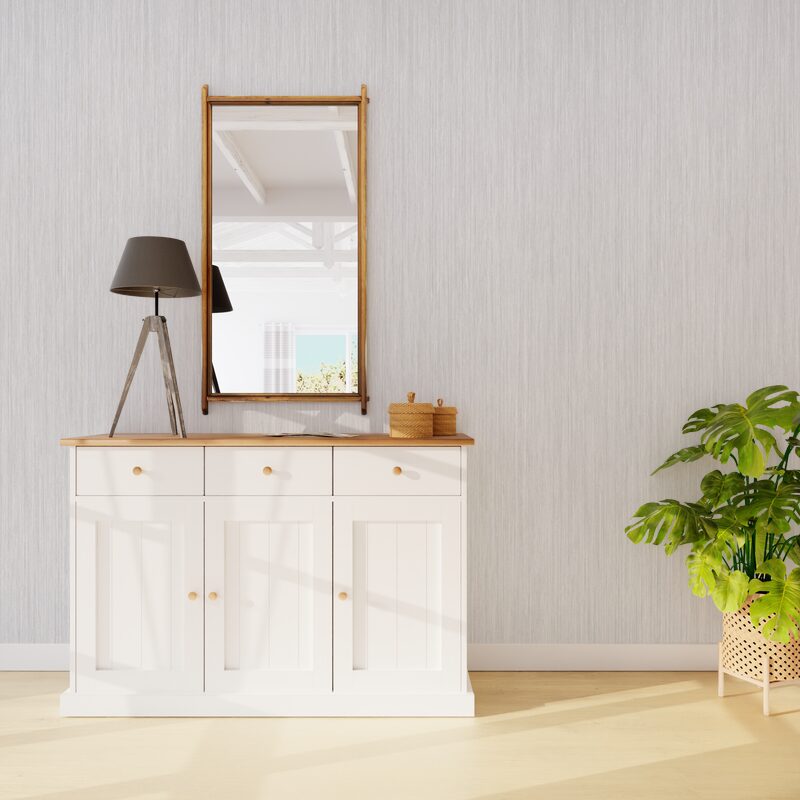 Papier peint intissé MARIANNE coloris gris perle