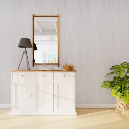 Papier peint intissé MARIANNE coloris gris perle