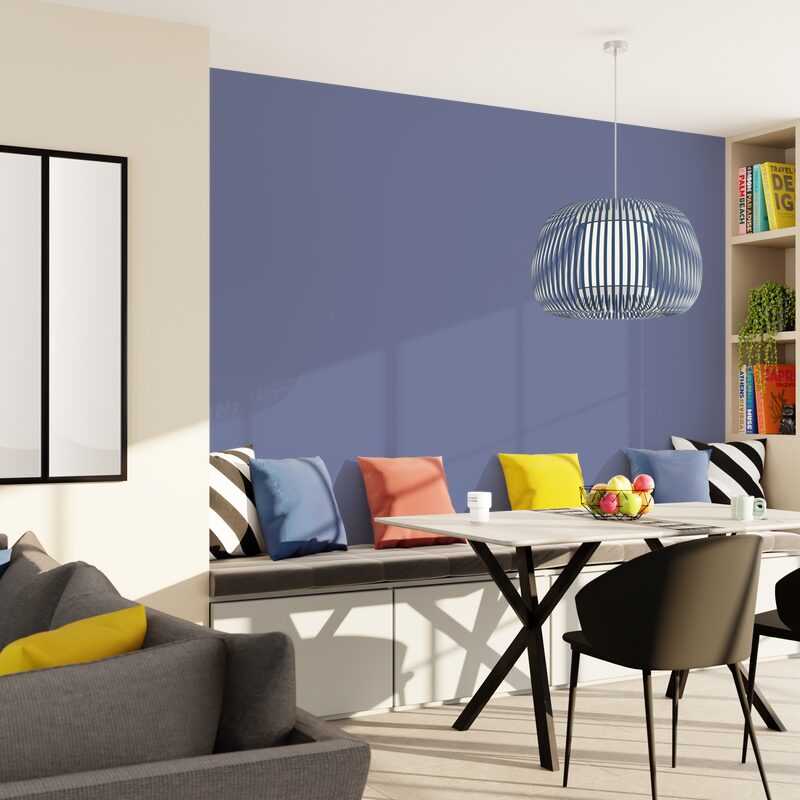 Papier peint intissé OPAL coloris bleuet