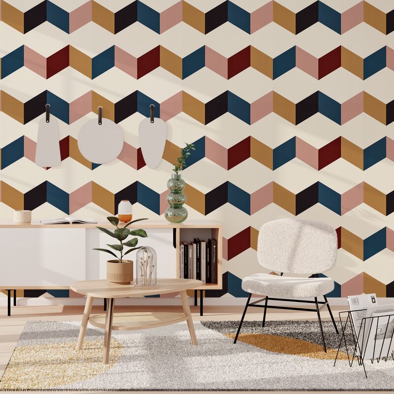 Papier peint intissé BENSON BY E. RIVASSOUX coloris multicolore