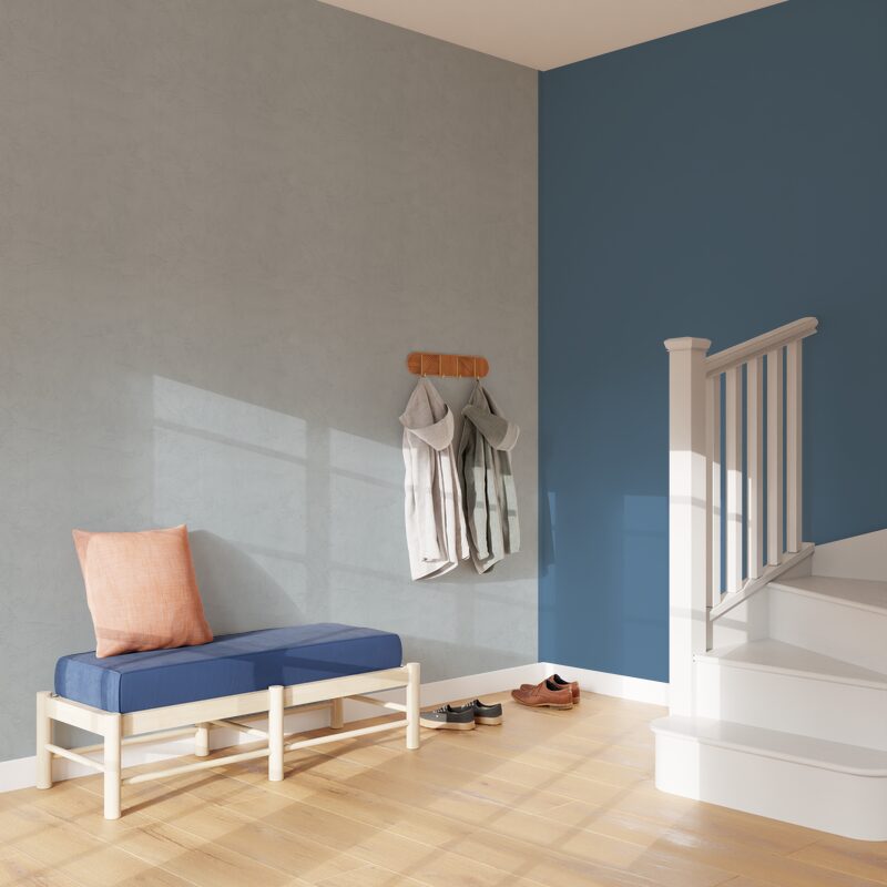Papier peint intissé RAVENNE coloris gris fumé
