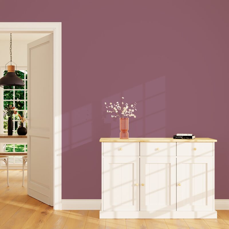 Peinture Multi-supports CROMALINE Acrylique cassis Satiné 2,5 L