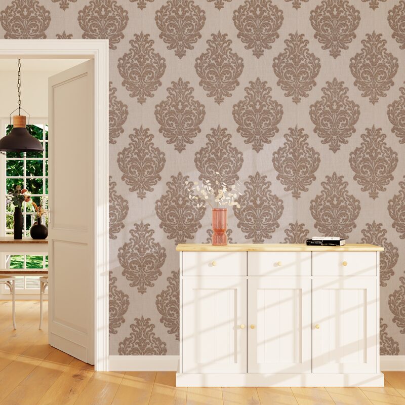 Papier peint intissé VICTORIA coloris pierre