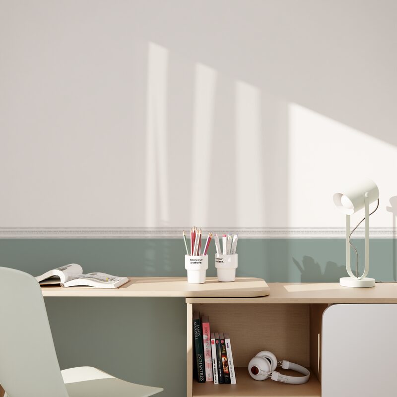 Galon vinyle SORIA coloris blanc