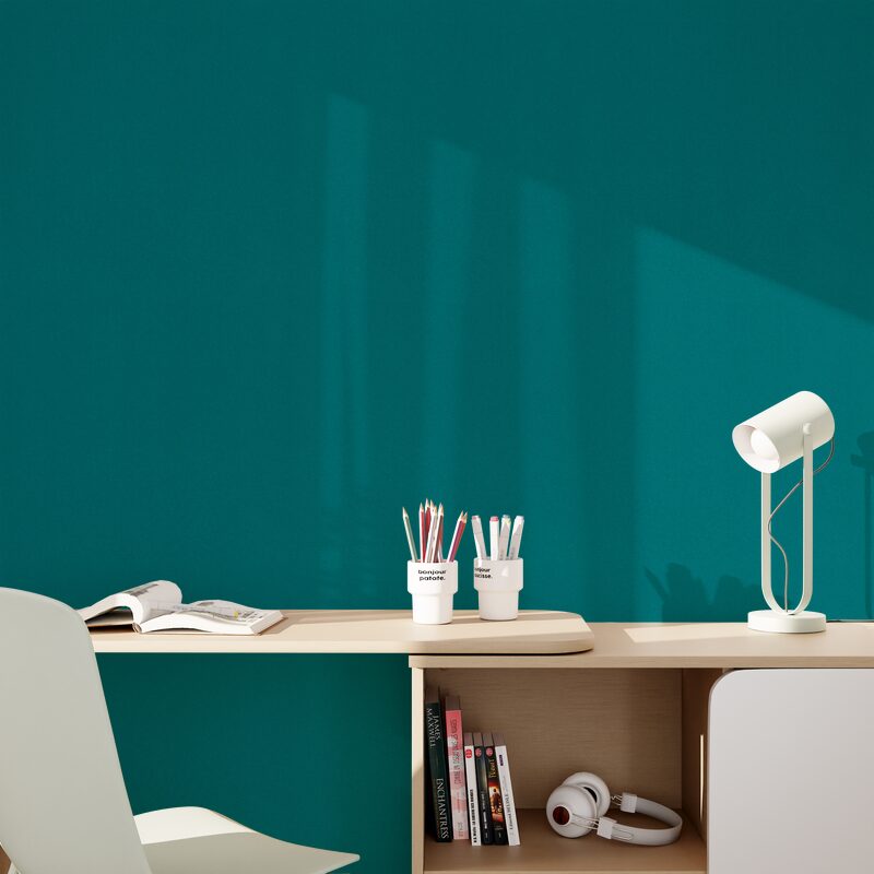 Papier peint intissé NEW INFINITY coloris bleu canard