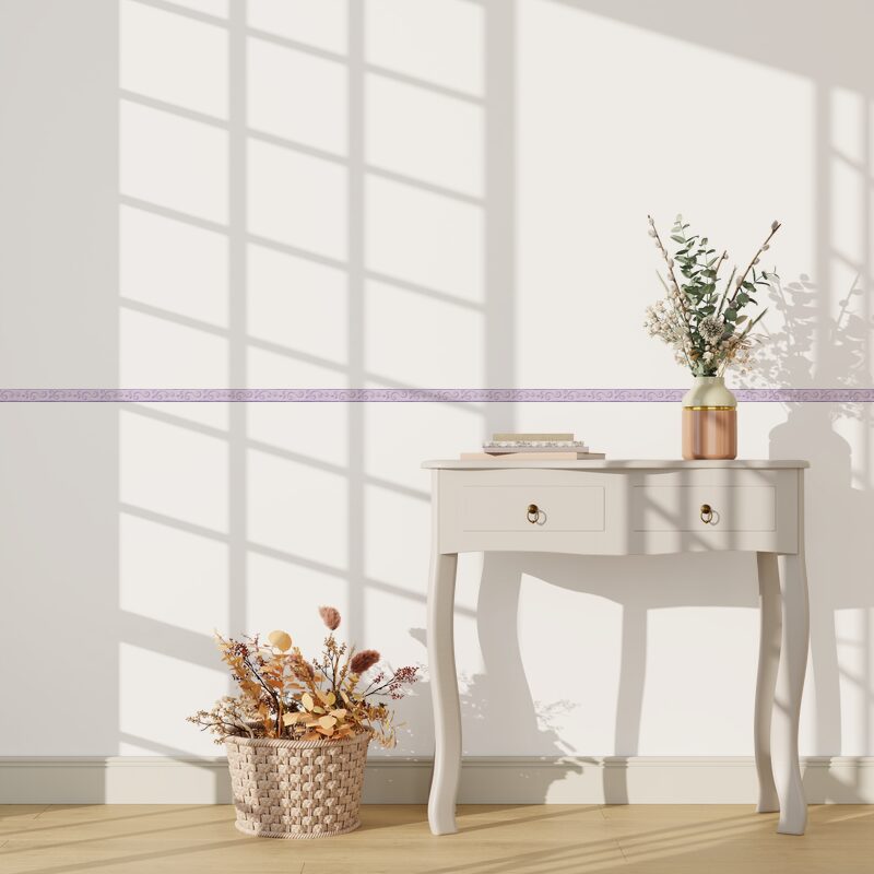 Galon vinyle VOLUTE coloris lilas