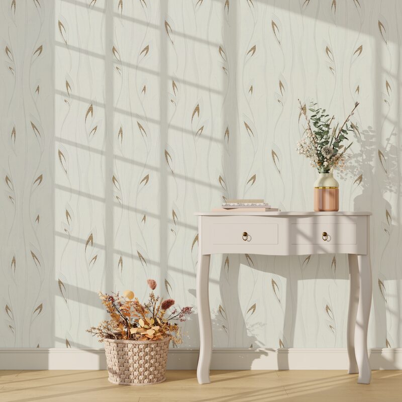 Papier peint intissé DIANA coloris blanc