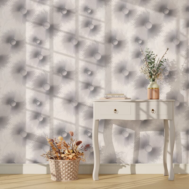 Papier peint intissé ELLE DECORATION ELLEN coloris argent