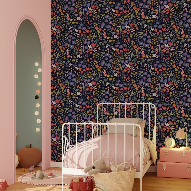 Papier peint intissé MELISSANDE coloris multicolore