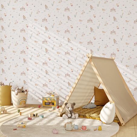 Papier peint intissé CIRCUS coloris multicolore