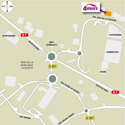 plan d'accès 4MURS Mably - Mably