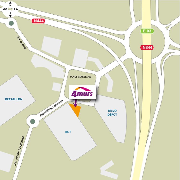 plan d'accès 4MURS Saint Herblain - Saint-Herblain
