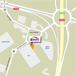 plan d'accès 4MURS Saint Herblain - Saint-Herblain
