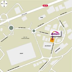 plan d'accès 4MURS Besançon - Besançon
