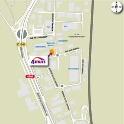plan d'accès 4MURS Chambery - Chambéry