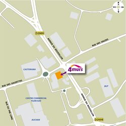 plan d'accès 4MURS Aubière - Aubière