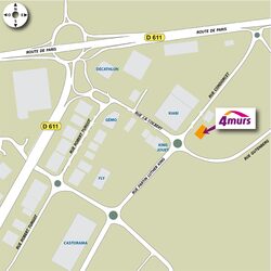 plan d'accès 4MURS Niort - Niort